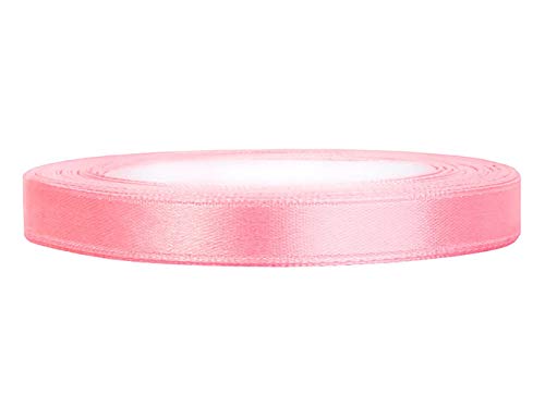 Premium Weddings Satinband rosa 6 mm 25 m - Schleifenband Geschenkband Dekoband schmal von Premium Weddings