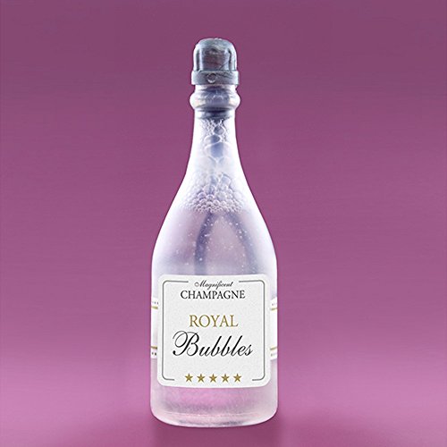 Seifenblasen Hochzeit Champagnerflasche Silber 24 Stück - Gastgeschenke Hochzeit Give Aways - Wedding Bubbles Flasche Soap Bubbles Bottle - Hochzeitsseifenblasen Flasche Weddingbubbles Champagne Bottle von Premium Weddings