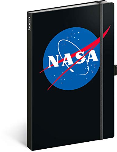 Notizbuch liniert mit Gummiband ca. A5 - Notizblock für Jungen Teenager, Kinder, Herren - Schule und Büro Tagebuch Journal Notebook (NASA) von Presco Group