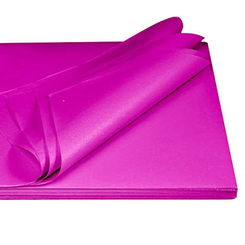 Seidenpapier aus 100% Recyclingpapier Made in Germany - 2 KG im Format 35,5 x 50 cm PresentFill® Premium Blumenseide Magenta 35 g/qm stark - Verpackungsmaterial in vielen Farben von Present Fill