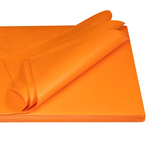 Seidenpapier aus 100% Recyclingpapier Made in Germany - 2 KG im Format 35,5 x 50 cm PresentFill® Premium Blumenseide Mandarin 35/g stark - Verpackungsmaterial in vielen Farben von Present Fill