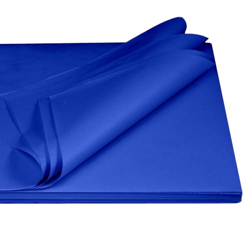 Seidenpapier aus 100% Recyclingpapier Made in Germany - 2 KG im Format 35,5 x 50 cm PresentFill® Premium Blumenseide Saphir Blau 35/g stark - Verpackungsmaterial in vielen Farben von Present Fill