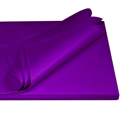 Seidenpapier aus 100% Recyclingpapier Made in Germany - 2 KG im Format 35,5 x 50 cm PresentFill® Premium Blumenseide Violett 35/g stark - Verpackungsmaterial in vielen Farben von Present Fill