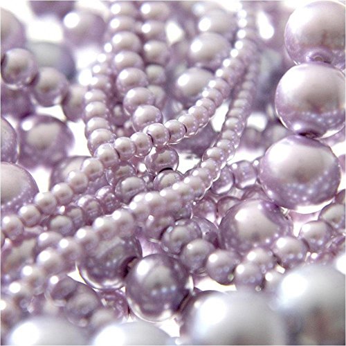 Perlglanz Perlen 8 mm aus böhmischem Glas Pastellfarben 20 Stück Lachs von Présentoirs pour Bijoux