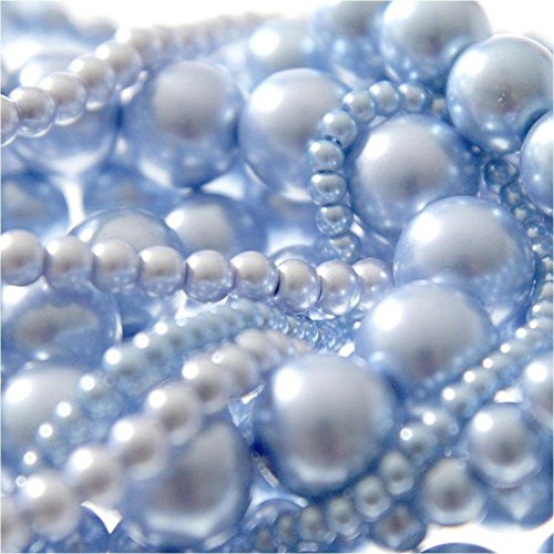 Perlen 8mm Perlen Perlen Perlen Glasperlen Böhmische Pastellfarben 20 Stück Hellblau von Présentoirs pour bijoux