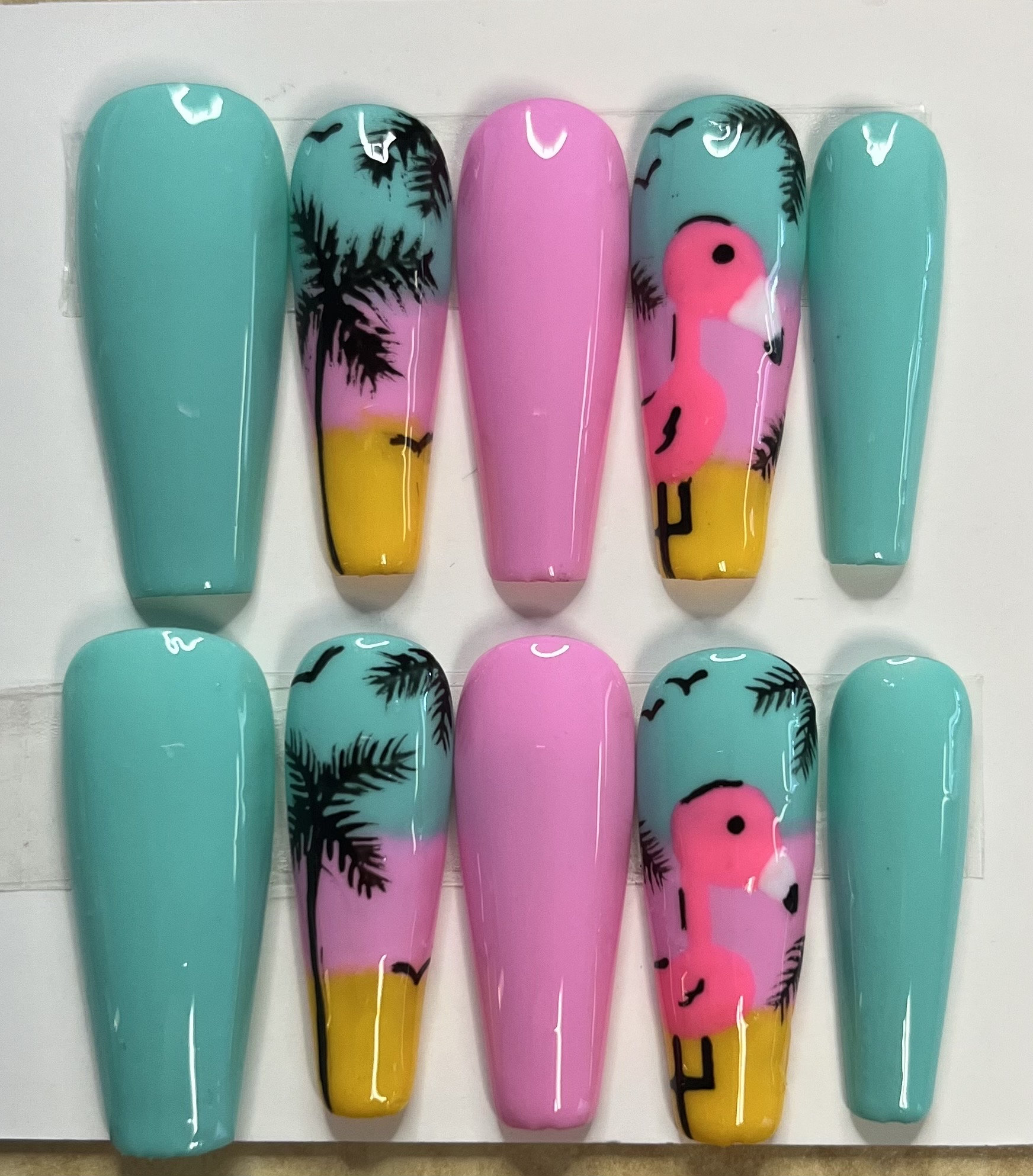 Palme Flamingo Palme Flamingo von PressandBling
