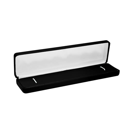 Schmuckketten-Halsketten-Geschenk-Box, PU-Leder-Armband-Aufbewahrungsbox, für Antrag, Hochzeit, Verlobung und Schmuckverkäufer, lange Halskette und Armband, Schmuckschatulle von Prestige & Fancy