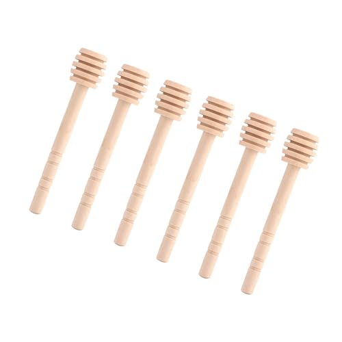 Pretfy 50pcs Hölzerne Honig Fortgeschrittener Kit -Griff Rührstange für Rillen (Exquisit 10 cm) von Pretfy