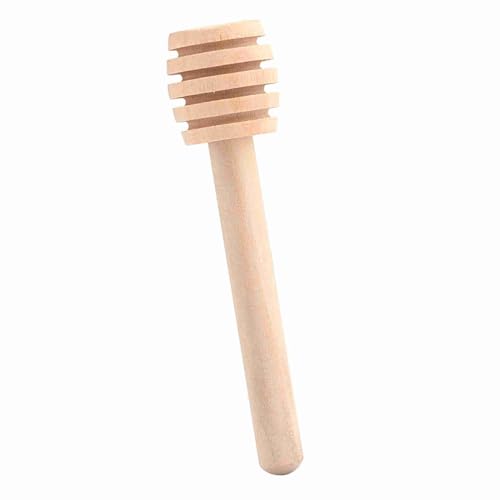 Pretfy 50pcs Hölzerne Honig Fortgeschrittener Kit -Griff Rührstange für Rillen (Mini 8cm) von Pretfy