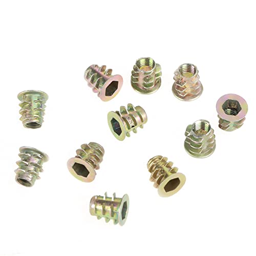 Pretfy 50pcs M5 10mm Multifunktional -Funktional -Lösungsantrieb Möbelholzmuttern Hex für Gewindelegierung Zink Essentielles Ersatzteil Pretfy 50pcs M5 10mm Multifunktional -Funktional -Lösungsantrieb Möbelholzmuttern Hex für Gewindelegierung Zink Essentielles Ersatzteil von Pretfy