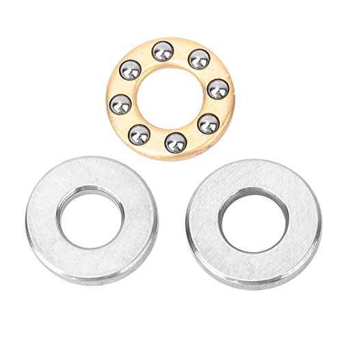 Pretfy Flaches Stahllager Hoher Präzision, Kleiner Reibungskugelschublager für die Herstellung von Maschinen (F2.5-6m 2,5 * 6 * 3 mm) von Pretfy
