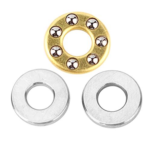 Pretfy Flaches Stahllager Hoher Präzision, Kleiner Reibungskugelschublager für die Herstellung von Maschinen (F3-8m 3 * 8 * 3,5 mm) von Pretfy