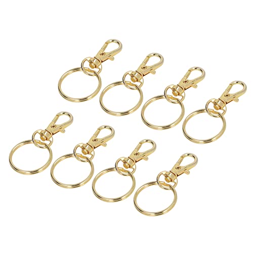 Pretfy Gold Lobster Klaue Compact Device Schmuck Schlüsselbund Schnappschüsse Metallverschluss Rotierende Herstellung für Zubehör -Materialringe - Verbesserte Leistung und Haltbarkeit von Pretfy