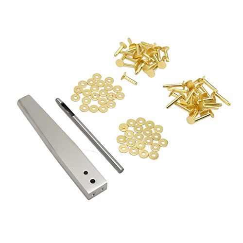 Pretfy Kupfer Nieten Burrs Langlebige Modulbeutel Leinwand Craft Tool Bolzen Leder -Sortiment Machen Setter für Bekleidungsgürtel Proof - Essentialer Ersatzteil (Stil a) von Pretfy