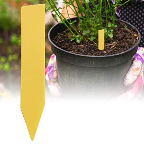 Pretfy Plastikblumenpflanze Universeller Teil Garten für Etikett Samen 100 Name Markierungs -Tag PCs - Universelle Einrichtung, Langlebig (Gelb) von Pretfy