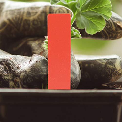 Pretfy Plastikblumenpflanze Universeller Teil Garten für Etikett Samen 100 Name Markierungs -Tag PCs - Universelle Einrichtung, Langlebig (Rot) von Pretfy