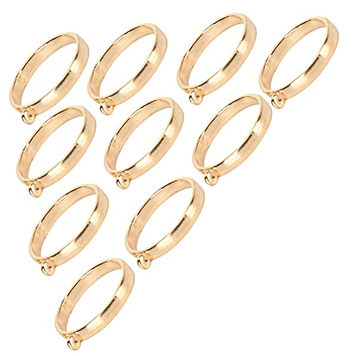 Pretfy Round Hohlrahmen Robuster Einheiten Schmuck 10pcs Armbandzubehör Liefert Halsketten - Verbesserte Leistung und Haltbarkeit (KC Gold) von Pretfy