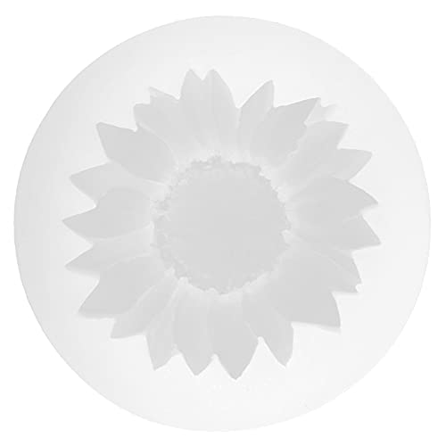 Pretfy Sonnenblumenkuchen Fondant Langlebige System Duschschokolade Schokolade weiß für Cupcake Mints Silikon Backformen Baby Süßigkeiten - Essentielles Ersatzteil (Weiß ohne Löcher) von Pretfy