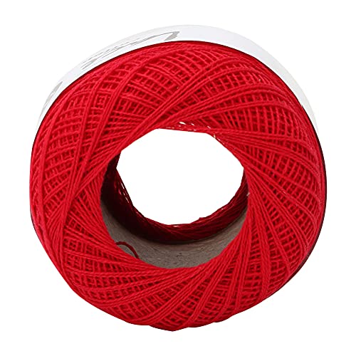 Pretfy Spitzen -Baumwollgarne Langlebiges Werkzeug Sommer Bunte Handfädel Seide Dünn Zum Nähen Weich (6617crimson rot) von Pretfy