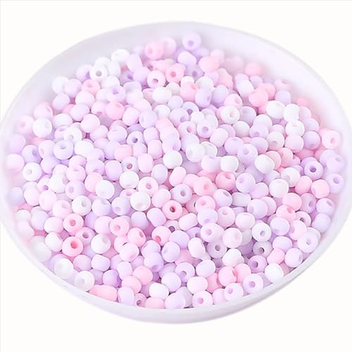 13000 Stück Rocailles Perlen 2mm Kleine Perlen für Armbänder, 12/0 Glasperlen zum Auffädeln Rosa Violett Perlen Matte Bastelperlen für DIY Schmuck und Basteln für Feiertage, Geburtstage, Weihnachten 13000 Stück Rocailles Perlen 2mm Kleine Perlen für Armbänder, 12/0 Glasperlen zum Auffädeln Rosa Violett Perlen Matte Bastelperlen für DIY Schmuck und Basteln für Feiertage, Geburtstage, Weihnachten von Prettme