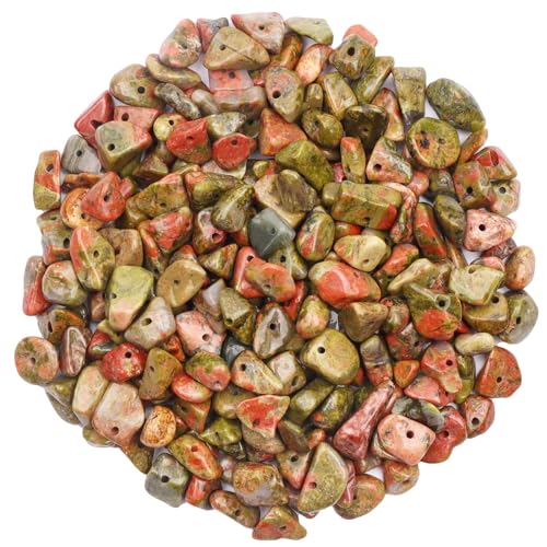 500 Stück Edelsteinperlen Rot-Grün Perlen zum Auffädeln Kristall Perlen 5-8 mm Unregelmäßige Gebohrt Edelstein Perlen zum Basteln Natur Steinperlen für DIY Armbänder Ketten Ohrringe Schmuck 500 Stück Edelsteinperlen Rot-Grün Perlen zum Auffädeln Kristall Perlen 5-8 mm Unregelmäßige Gebohrt Edelstein Perlen zum Basteln Natur Steinperlen für DIY Armbänder Ketten Ohrringe Schmuck von Prettme