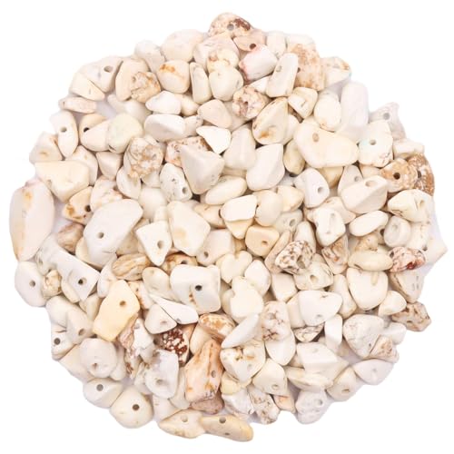 500 Stück Edelsteinperlen Weiß Türkis Perlen zum Auffädeln Kristall Perlen 5-8 mm Unregelmäßige Gebohrt Edelstein Perlen zum Basteln Natur Steinperlen für DIY Armbänder Ketten Ohrringe Schmuck 500 Stück Edelsteinperlen Weiß Türkis Perlen zum Auffädeln Kristall Perlen 5-8 mm Unregelmäßige Gebohrt Edelstein Perlen zum Basteln Natur Steinperlen für DIY Armbänder Ketten Ohrringe Schmuck von Prettme