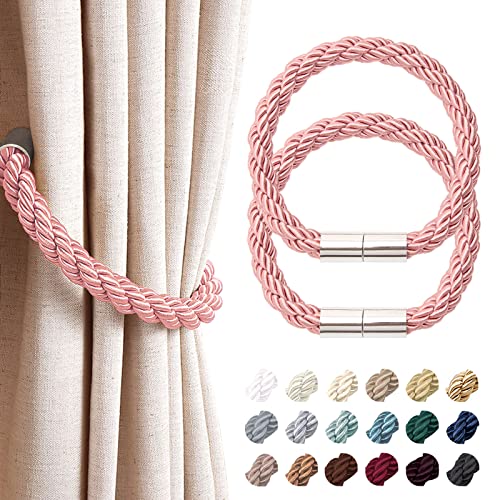 Pretty Jolly 2 Stück starke magnetische Vorhang-Raffhalter, moderner, einfacher Stil, Vorhanghalter, praktisch, dekoratives Gewebe, für dünne oder dicke Fenstervorhänge für Zuhause und Büro (rosa) Pretty Jolly 2 Stück starke magnetische Vorhang-Raffhalter, moderner, einfacher Stil, Vorhanghalter, praktisch, dekoratives Gewebe, für dünne oder dicke Fenstervorhänge für Zuhause und Büro (rosa) von Pretty Jolly