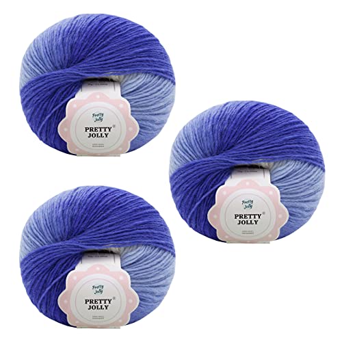 Pretty Jolly 3 Knäuel buntes Wollgarn, weiches Garn, handgewebtes Regenbogengarn zum Häkeln und Stricken-26# Pretty Jolly 3 Knäuel buntes Wollgarn, weiches Garn, handgewebtes Regenbogengarn zum Häkeln und Stricken-26# von Pretty Jolly