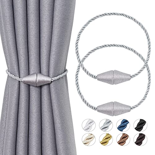 Pretty Jolly Magnetische Vorhang-Raffhalter, 40,6 cm, handgefertigt, gewebt, Seil, Vorhanghalter, praktisch, dekorativ, kegelförmig, Raffhalter für Zuhause und Büro, Fenstervorhänge, 2 Stück Pretty Jolly Magnetische Vorhang-Raffhalter, 40,6 cm, handgefertigt, gewebt, Seil, Vorhanghalter, praktisch, dekorativ, kegelförmig, Raffhalter für Zuhause und Büro, Fenstervorhänge, 2 Stück von Pretty Jolly