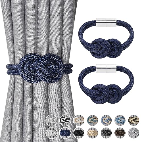 Pretty Jolly Mini magnetische Vorhang Raffhalter Nordisch Einfacher Stil Vorhang-Raffhalter Elegante dekorative Vorhang drapieren Krawatte zurück für Haus & Büro Fenster Drapery, Dunkelblau, 2 Stück Pretty Jolly Mini magnetische Vorhang Raffhalter Nordisch Einfacher Stil Vorhang-Raffhalter Elegante dekorative Vorhang drapieren Krawatte zurück für Haus & Büro Fenster Drapery, Dunkelblau, 2 Stück von Pretty Jolly