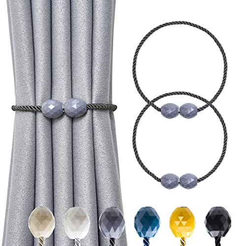 Pretty Jolly magnetische Vorhang Raffhalter, Handgeflochtener Seilvorhanghalter, Elegante dekorative Polyeder Vorhang Krawatte Rücken für Haus & Büro Fenster Drapery, Grau, 2 Stück Pretty Jolly magnetische Vorhang Raffhalter, Handgeflochtener Seilvorhanghalter, Elegante dekorative Polyeder Vorhang Krawatte Rücken für Haus & Büro Fenster Drapery, Grau, 2 Stück von Pretty Jolly