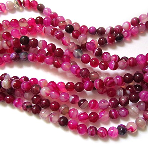 Pretty Pebbles Perlen - 25 Achat-Edelstein Perlen 8mm Rosa Pretty Pebbles Perlen - 25 Achat-Edelstein Perlen 8mm Rosa von Pretty Pebbles Beads