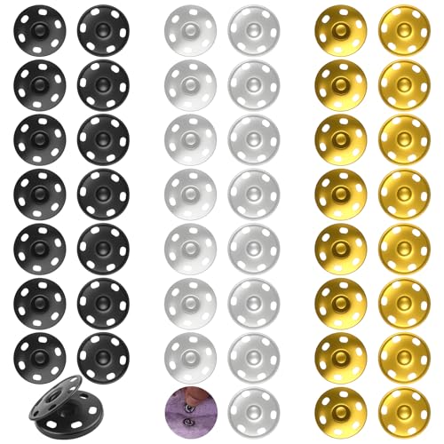 1 Zoll/25 mm große Druckknöpfe zum Aufnähen,24 Sätze Druckknöpfe zum Annähen,für Bekleidung, Bastelarbeiten, DIY Projekt, Reparatur Knöpfe Nähzubehör, Druck Knopf Nähen, Ersatz Metallknöpfe 1 Zoll/25 mm große Druckknöpfe zum Aufnähen,24 Sätze Druckknöpfe zum Annähen,für Bekleidung, Bastelarbeiten, DIY Projekt, Reparatur Knöpfe Nähzubehör, Druck Knopf Nähen, Ersatz Metallknöpfe von Pretwad
