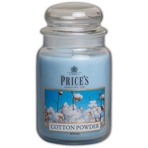 Duftkerze im Glas, Baumwollpulver, groß Duftkerze im Glas, Baumwollpulver, groß von Price's Candles