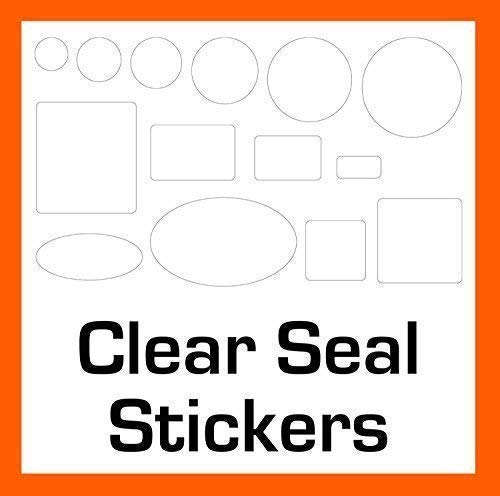 500 Transparent Dichtung Aufkleber - 14 Größen Zur Auswahl Permanent Selbstklebende - 20mm Circles von Price stickers