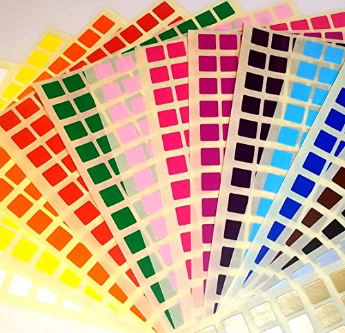 Farbe Code Quadrate, Packung 100 - Grün, 10 MM Farbe Code Quadrate, Packung 100 - Grün, 10 MM von Price stickers