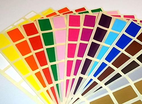 Farbe Code Rechtecke, Packung 1000 - Dunkelblau, 10 X 20 MM Farbe Code Rechtecke, Packung 1000 - Dunkelblau, 10 X 20 MM von Price stickers