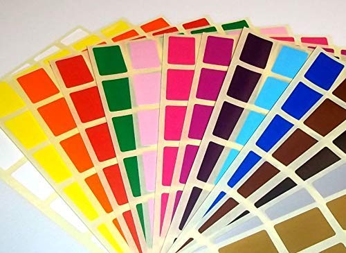 Farbe Code Rechtecke, Packung 1000 - Weiß, 10 X 20 MM Farbe Code Rechtecke, Packung 1000 - Weiß, 10 X 20 MM von Price stickers