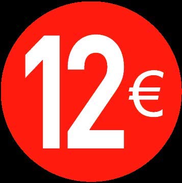 Price stickers euro - 20 mm, 12 ?, 200 von Price stickers