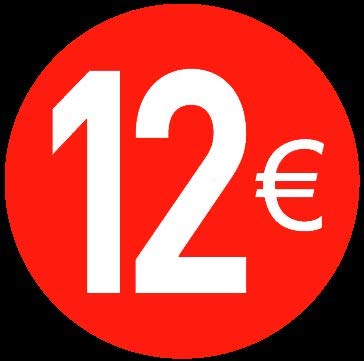 Price stickers euro - 30 mm, 12 ?, 200 von Price stickers