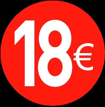 Price stickers euro - 30 mm, 18 ?, 100 von Price stickers