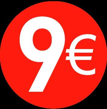Price stickers euro - 30 mm, 9 ?, 40 von Price stickers