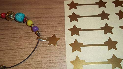 Sternförmig Schmuck Price Stickers - Gold, Matte Hell Gold Stars Packung - 500 von Price stickers