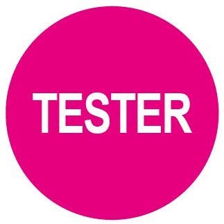 Tester Aufkleber - Rosa, 13mm Kreis, Packung - 200 von Price stickers