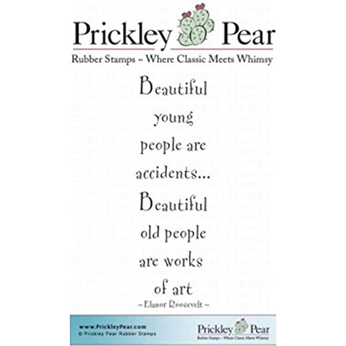 Prickley Pear selbst Briefmarken 2,75 Zoll X 1 Beautiful People, Acryl, Mehrfarbig, 3-teilig von Prickley Pear