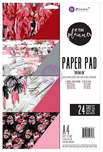 Prima Marketing „ My Prima Planer Dream on“, doppelseitiger Papierblock, Papier, Mehrfarbig, 31.24 x 20.96 x 0.69 cm von PRIMA MARKETING INC