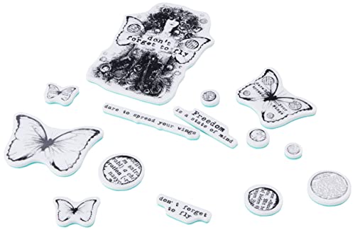 Prima Marketing Finnabair Cling Stamps 6 x7.5-Inch-Don't Forget to Fly von PRIMA MARKETING INC