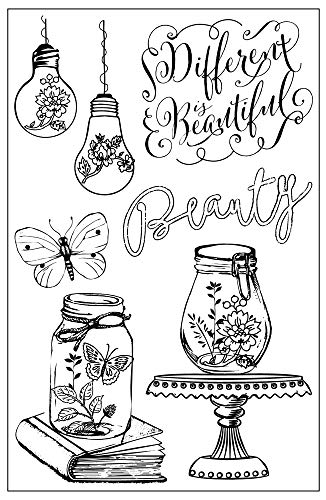 Prima Marketing Salvage District Cling Rubber Stamps 4 x 6-inch-Beauty, Other, Multicoloured, 11.6x13.2x0.81 cm von PRIMA MARKETING INC