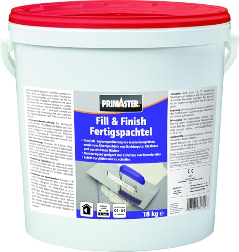 Primaster Fertigspachtel Fill & Finish 18 kg Primaster Fertigspachtel Fill & Finish 18 kg von Primaster