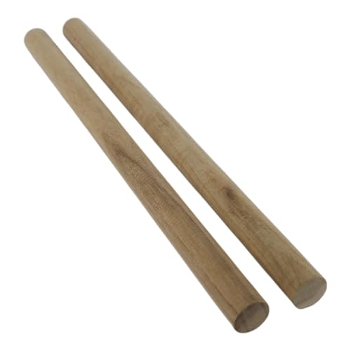 Hickory-Holzdübelstangen – 1,9 x 30,5 cm (3/4 x 12 Zoll) (2 Stück) – ofengetrocknete, unlackierte natürliche Hartholzdübel für Handwerk und Holzbearbeitung von Prime Metal and Scientific